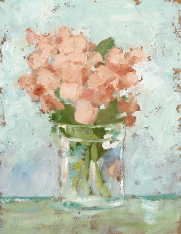 Impressionist Floral Study I White Modern Wood Framed Art Print with Double Matting by Harper, Ethan