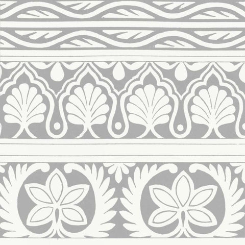 Ornamental Detail II White Modern Wood Framed Art Print by Vision Studio