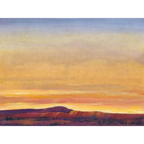 Red Rocks I Gold Ornate Wood Framed Art Print with Double Matting by OToole, Tim