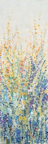 Wildflower Panel I Black Ornate Wood Framed Art Print with Double Matting by OToole, Tim
