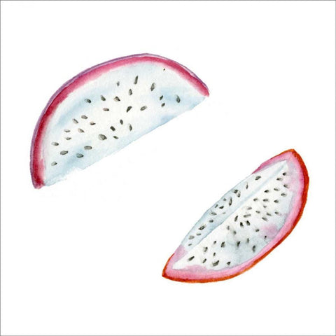 Love Me Fruit II Black Ornate Wood Framed Art Print with Double Matting by Wang, Melissa