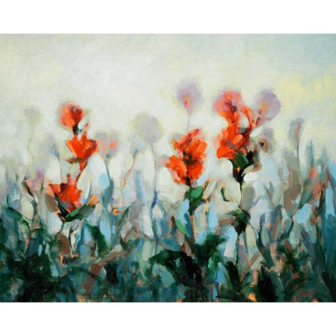 Ode to Monet 3 Black Modern Wood Framed Art Print with Double Matting by Dag, Inc.