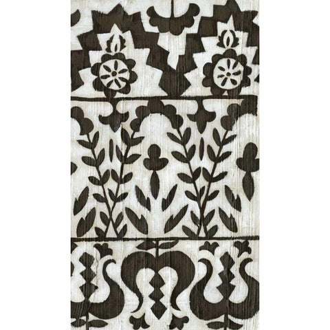 Flamenco Pattern II White Modern Wood Framed Art Print by Zarris, Chariklia