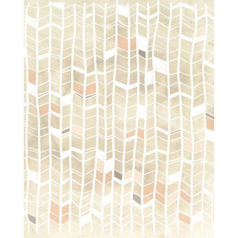 Pattern Intersect I White Modern Wood Framed Art Print by Vess, June Erica