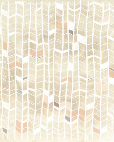 Pattern Intersect I White Modern Wood Framed Art Print with Double Matting by Vess, June Erica