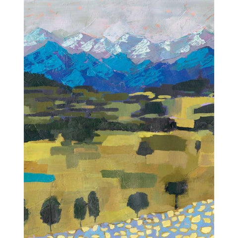 Alpine Impression I Black Modern Wood Framed Art Print by Borges, Victoria