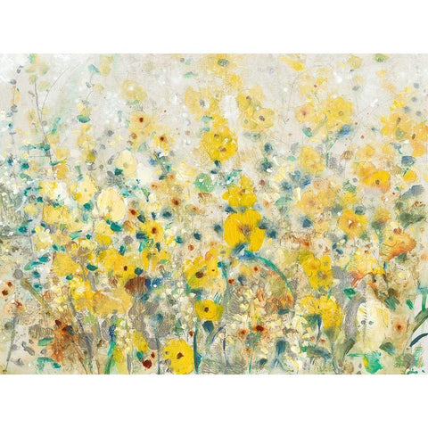 Cheerful Garden II Gold Ornate Wood Framed Art Print with Double Matting by OToole, Tim