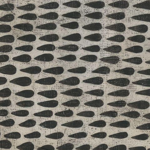 Stone VI Black Modern Wood Framed Art Print with Double Matting by Zarris, Chariklia