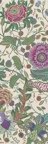 Tropical Chintz II Black Ornate Wood Framed Art Print with Double Matting by Wang, Melissa