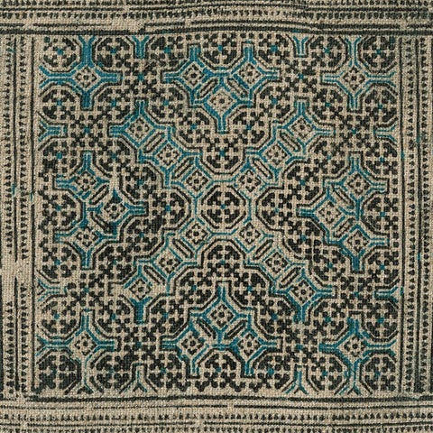 Block Print Textile II Gold Ornate Wood Framed Art Print with Double Matting by Vision Studio