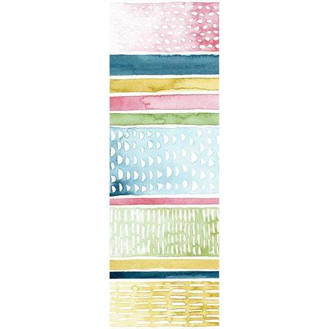 Pastel Strata I White Modern Wood Framed Art Print by Popp, Grace