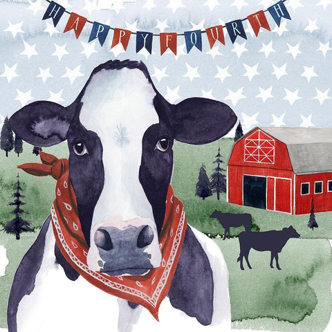 American Herd I White Modern Wood Framed Art Print by Popp, Grace