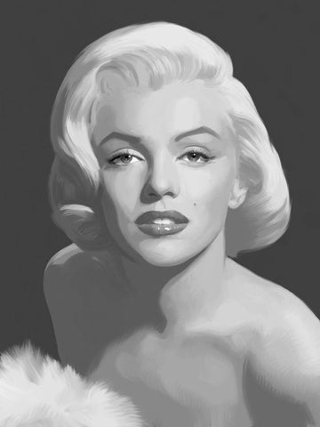 Classic Beauty White Modern Wood Framed Art Print with Double Matting by Consani, Chris