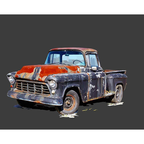 Vintage Truck IV Gold Ornate Wood Framed Art Print with Double Matting by Kalina, Emily