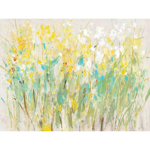 Floral Cluster II Gold Ornate Wood Framed Art Print with Double Matting by OToole, Tim