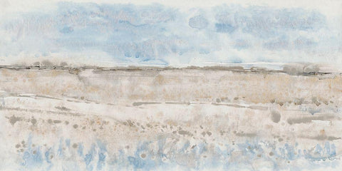 Horizon Edge II White Modern Wood Framed Art Print with Double Matting by OToole, Tim