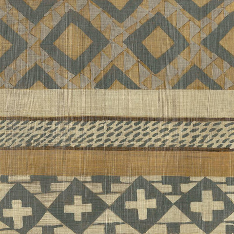 Warp and Weft II White Modern Wood Framed Art Print with Double Matting by Zarris, Chariklia