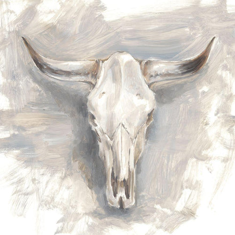 Cattle Mount II Black Modern Wood Framed Art Print by Harper, Ethan
