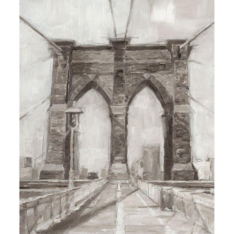 Bridge Crossing I Black Modern Wood Framed Art Print by Harper, Ethan