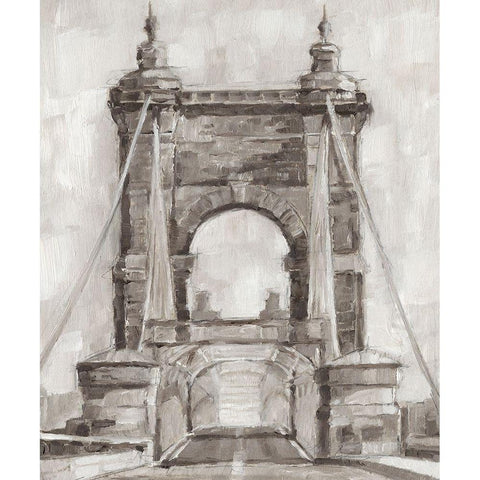 Bridge Crossing II Black Modern Wood Framed Art Print by Harper, Ethan