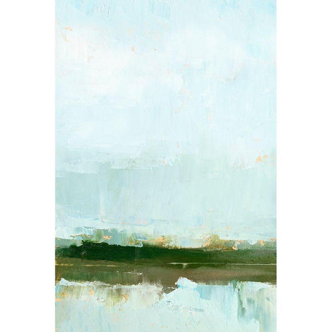 Wetland Horizon I Black Modern Wood Framed Art Print with Double Matting by Harper, Ethan
