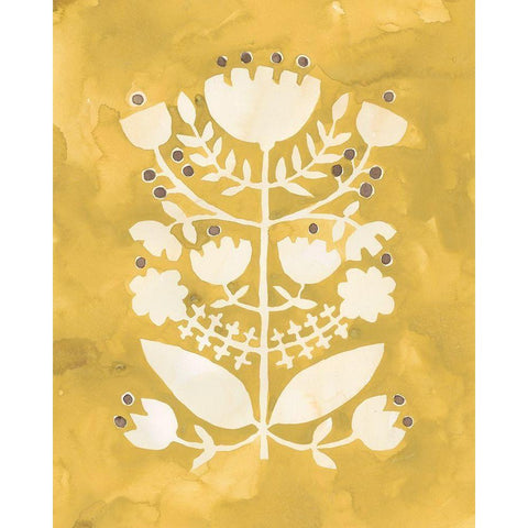 Buttercup I White Modern Wood Framed Art Print by Zarris, Chariklia