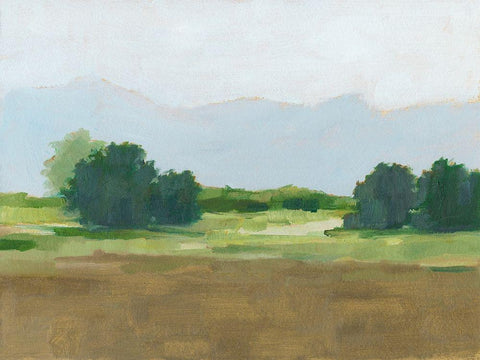 Viridian Shade II White Modern Wood Framed Art Print with Double Matting by Harper, Ethan