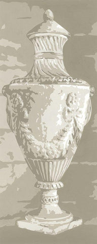 Graphic Urn II Black Ornate Wood Framed Art Print with Double Matting by Harper, Ethan