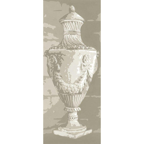 Graphic Urn II Black Modern Wood Framed Art Print by Harper, Ethan
