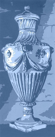 Graphic Urn III Black Ornate Wood Framed Art Print with Double Matting by Harper, Ethan