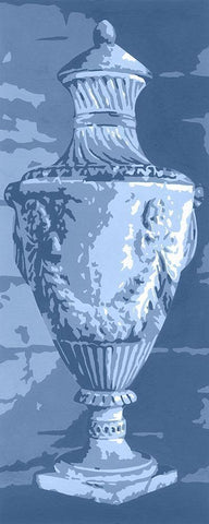 Graphic Urn IV Black Ornate Wood Framed Art Print with Double Matting by Harper, Ethan