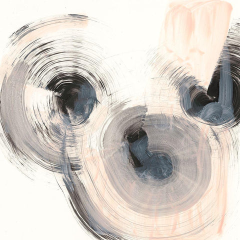 Spin Around II Black Modern Wood Framed Art Print by Harper, Ethan