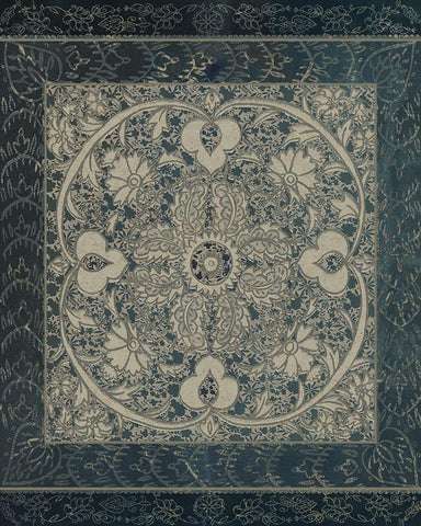 Market Batik II Black Ornate Wood Framed Art Print with Double Matting by Zarris, Chariklia