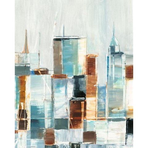 City Colors I Black Modern Wood Framed Art Print by Harper, Ethan