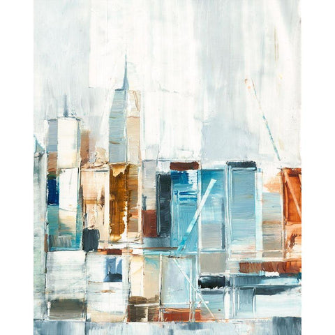 City Colors II Black Modern Wood Framed Art Print by Harper, Ethan