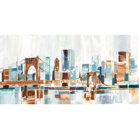 City Colors III Black Modern Wood Framed Art Print by Harper, Ethan