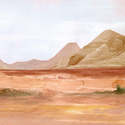 Desert Formation II White Modern Wood Framed Art Print with Double Matting by Parker, Jennifer Paxton