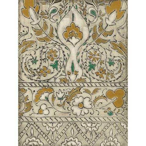 Earthenware Floral I Black Modern Wood Framed Art Print by Zarris, Chariklia