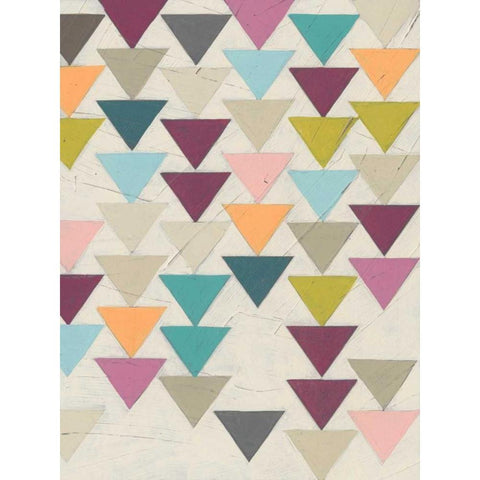 Confetti Prism VII Black Modern Wood Framed Art Print with Double Matting by Vess, June Erica