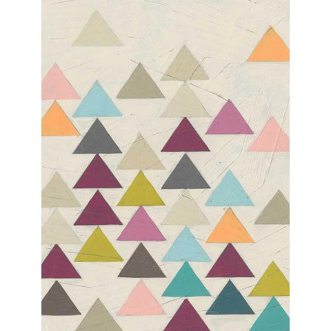 Confetti Prism VIII Black Modern Wood Framed Art Print with Double Matting by Vess, June Erica
