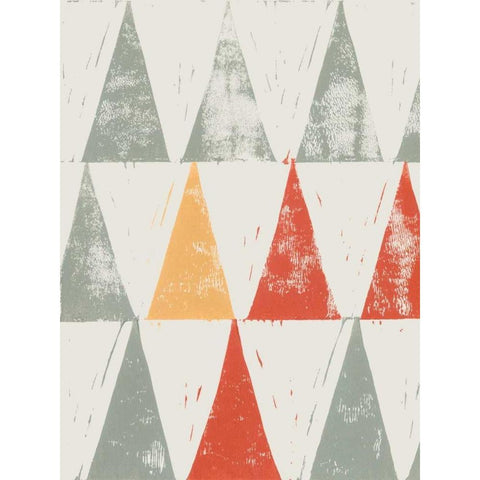 Fall Triad I Black Modern Wood Framed Art Print with Double Matting by Popp, Grace