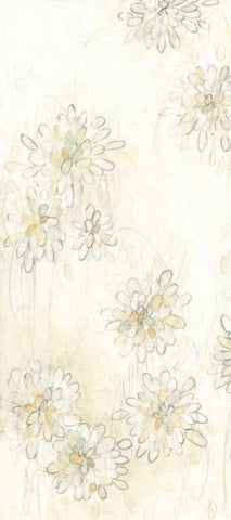 Dahlia Cascade I Black Ornate Wood Framed Art Print with Double Matting by Vess, June Erica