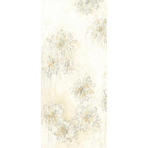 Dahlia Cascade I Gold Ornate Wood Framed Art Print with Double Matting by Vess, June Erica