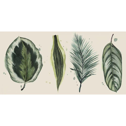 Palm Line-Up I Gold Ornate Wood Framed Art Print with Double Matting by Popp, Grace