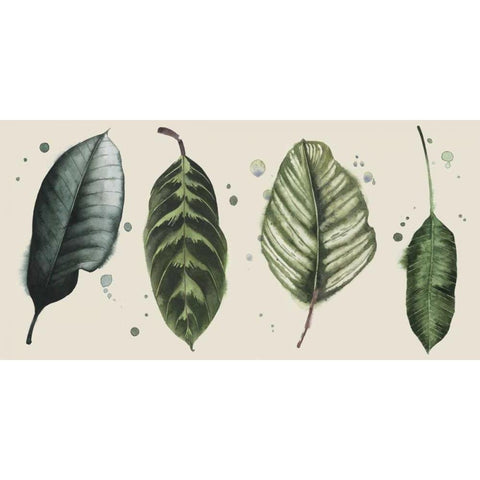 Palm Line-Up II Gold Ornate Wood Framed Art Print with Double Matting by Popp, Grace