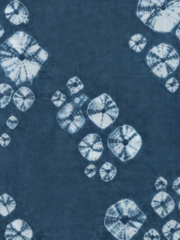 Rikis Shibori III Black Ornate Wood Framed Art Print with Double Matting by Zarris, Chariklia