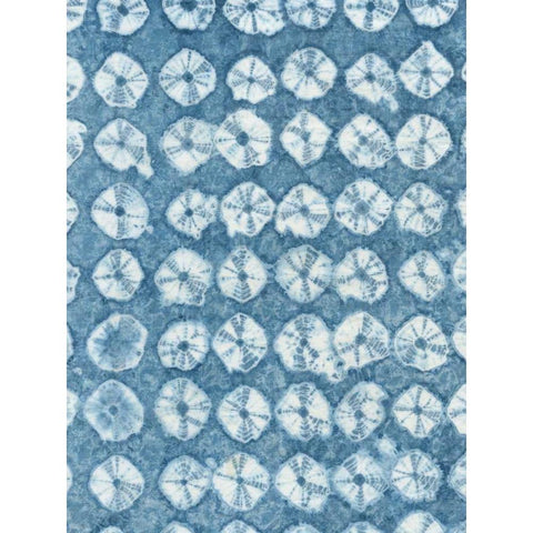 Rikis Shibori IV Black Modern Wood Framed Art Print with Double Matting by Zarris, Chariklia