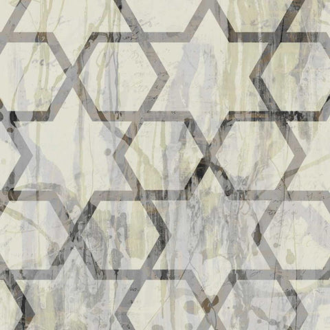 Neutral Metric VIII Black Ornate Wood Framed Art Print with Double Matting by Goldberger, Jennifer