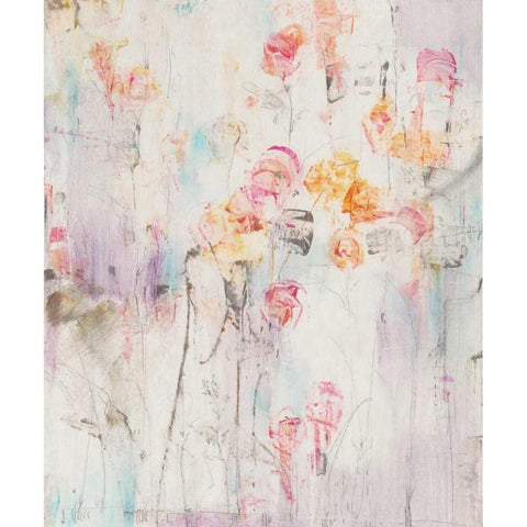 Spotted Garden I White Modern Wood Framed Art Print by OToole, Tim