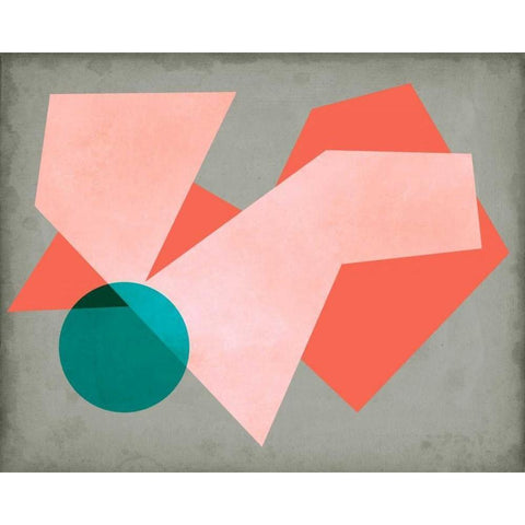 Grey Sunshine I Black Modern Wood Framed Art Print with Double Matting by Chandler, Sharon